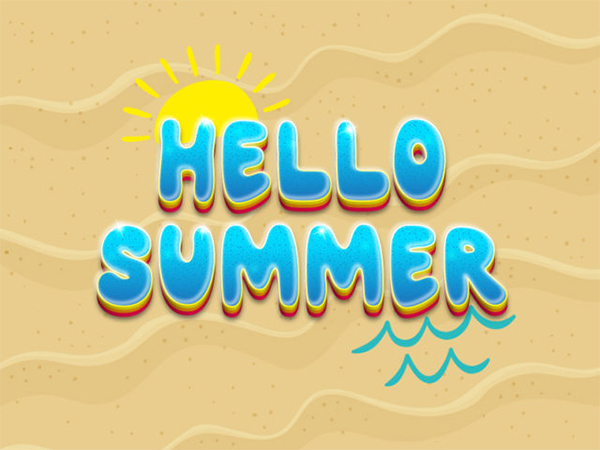 Illustrator Vector Tutorial Summer Text Effect