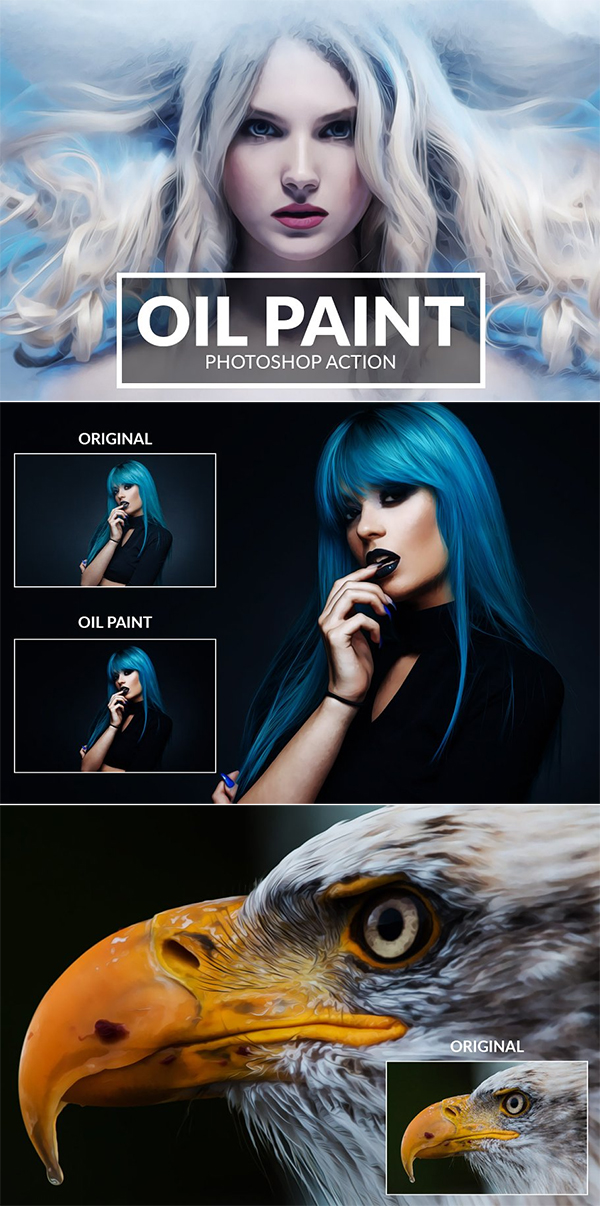 Oil Paint Photoshop Action
