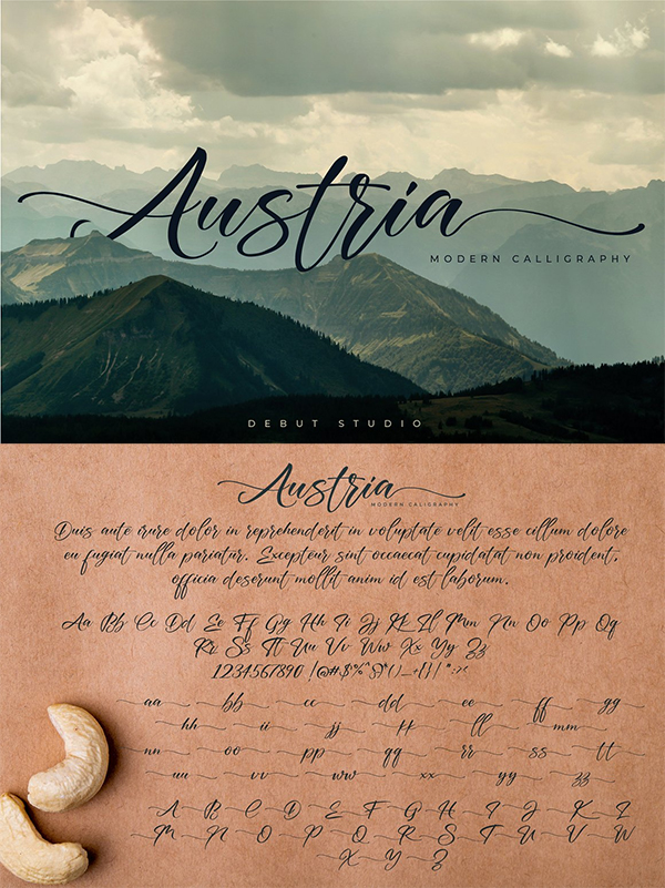 Austria Script / Modern Calligraphy