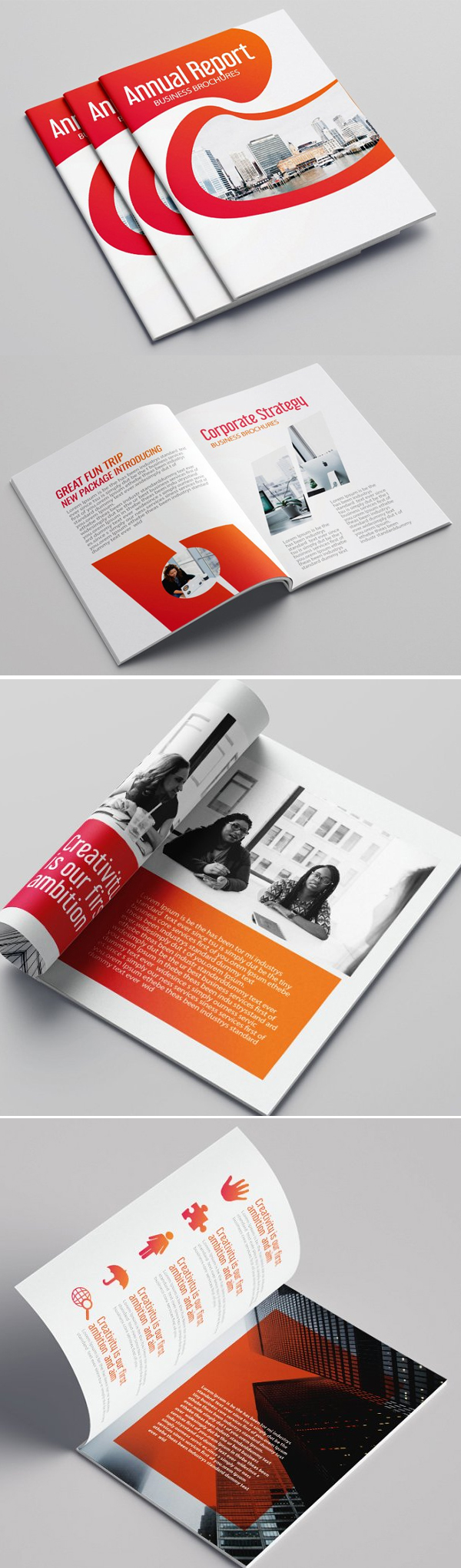Business Bifold Brochure Mockup
