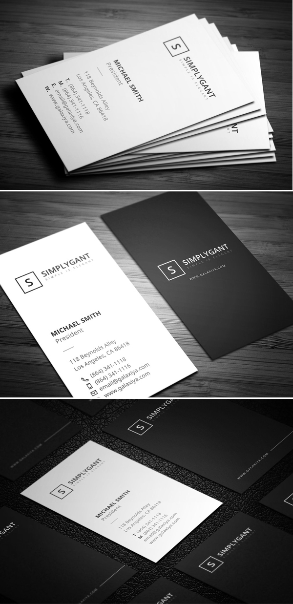 22 Minimal Multi-Purpose Business Card Templates | Graphics Design ...