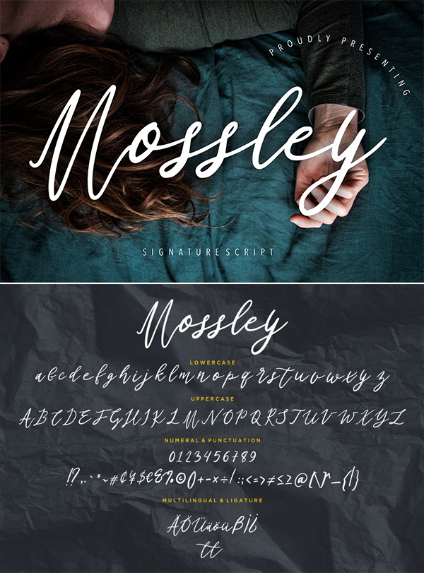 Mossley Signature Script Font