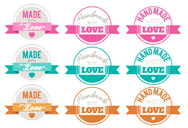 Handmade With Love! How to Create Vintage Badge Vectors