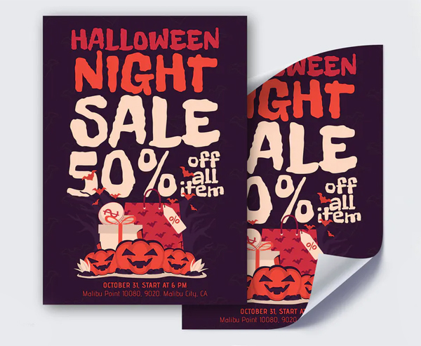 Halloween Night Sale Flyer