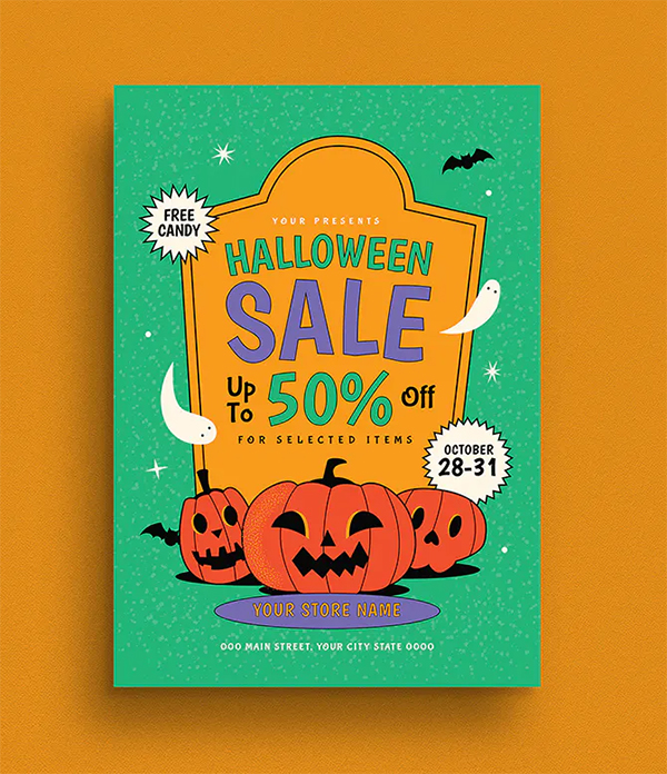 Halloween Sale Event Flyer