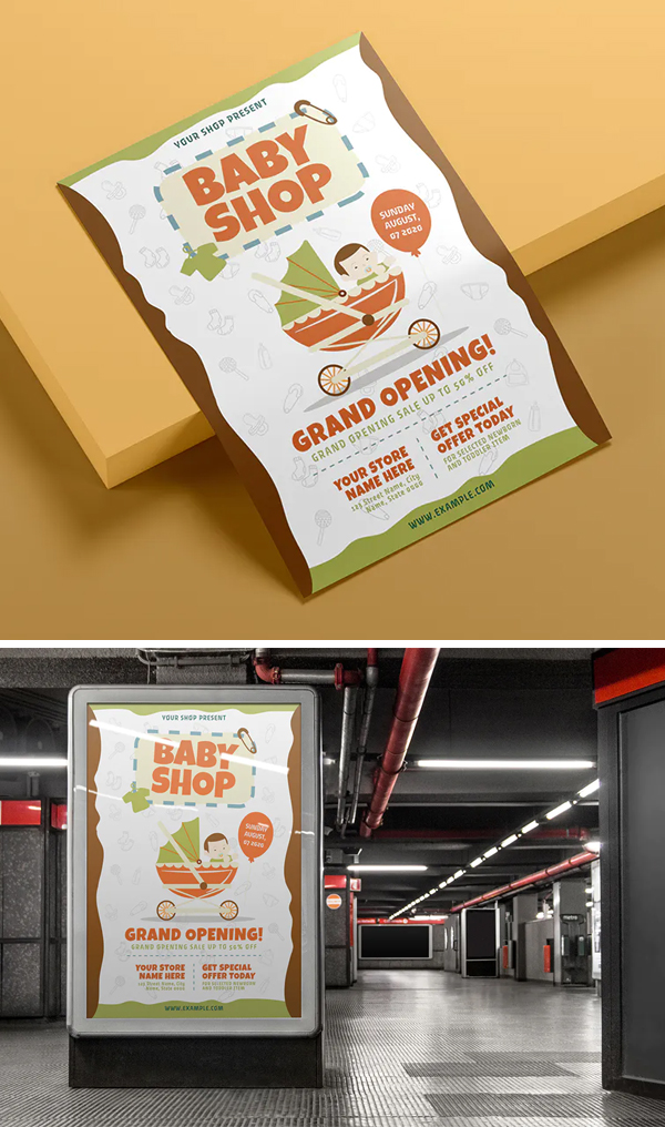 Baby Shop - Flyer Template