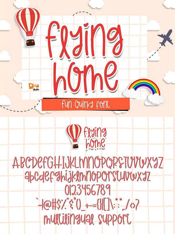 Flying Home Font