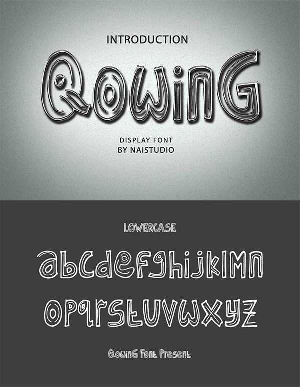 Qowing - Cute Display Font