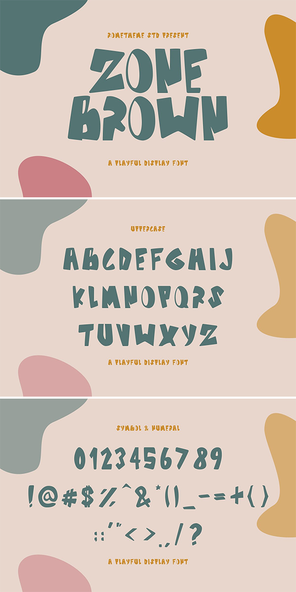 Zone Brown - A Playful Display Font
