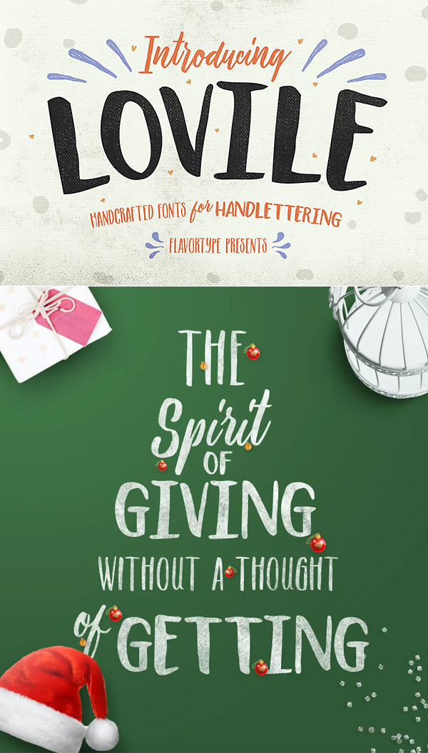 Lovile HAndcrafted Font