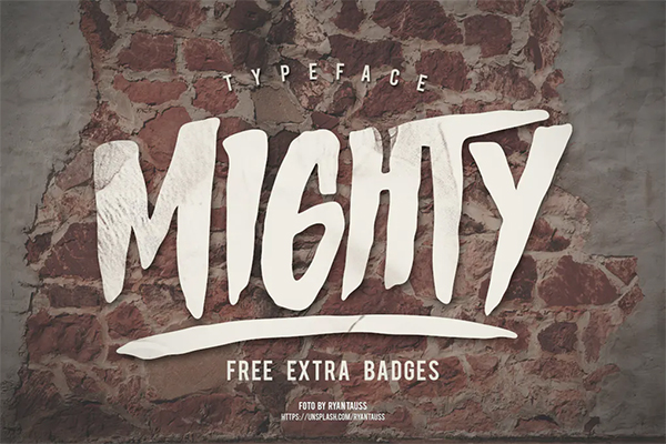 Mighty Typeface