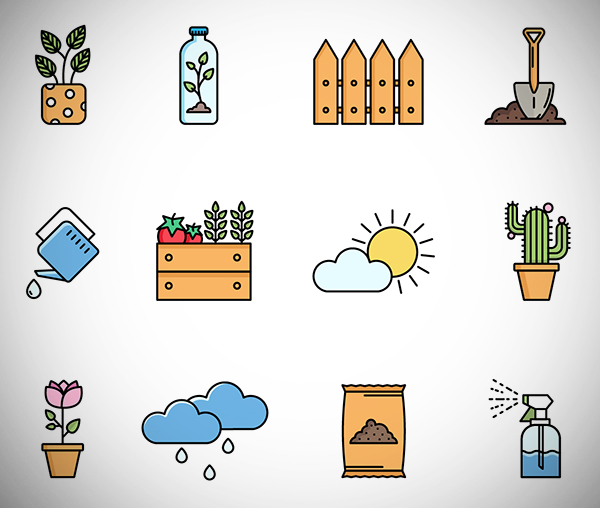 Gardening icons