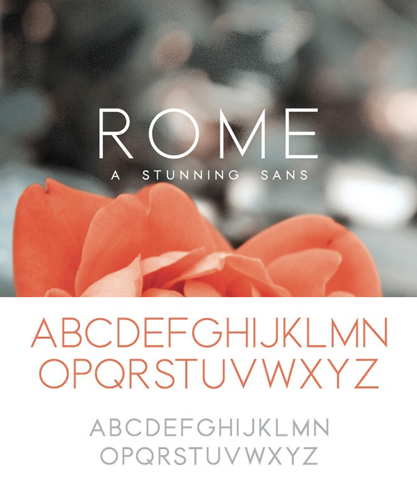 Rome | A Stunning Sans Serif Font