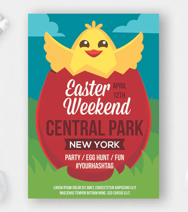 Easter flyer Template