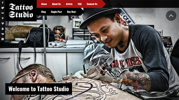 Tattoo Studio - Responsive WordPress Theme