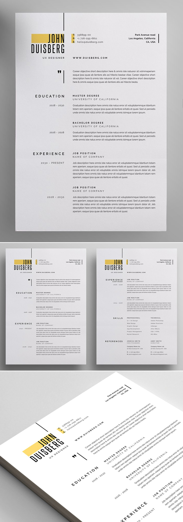 Simple Resume / CV Design