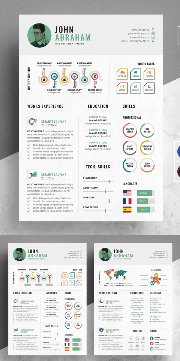 Info-graphic Resume / CV