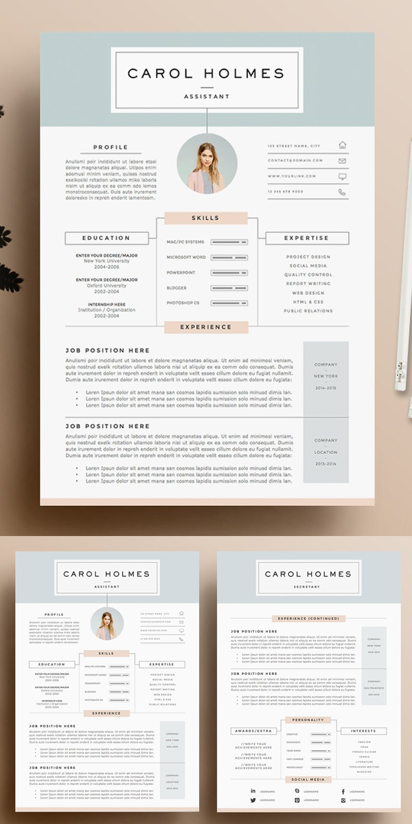Resume Template 5 pages | Milky Way