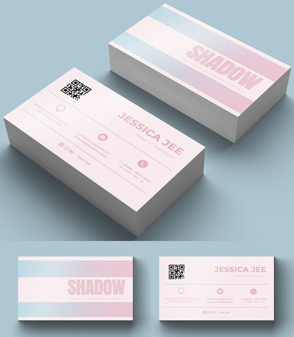 Shadow Business Card Template