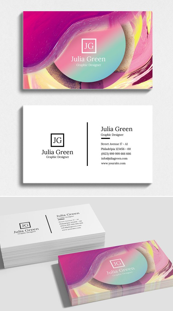 Abstract Business Card