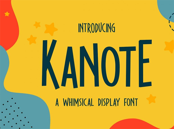 Kanote - Whimsical Display Free Font