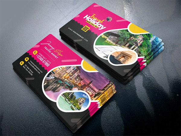 Business Card for Travel Agency PSD