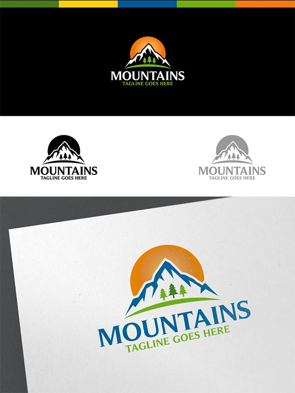 Mountains Logo Design