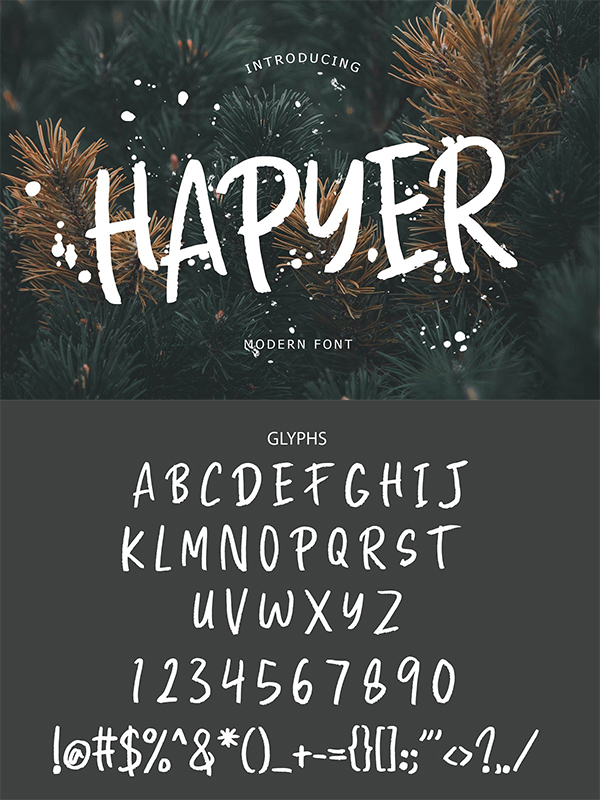 Hapyer Modern Font