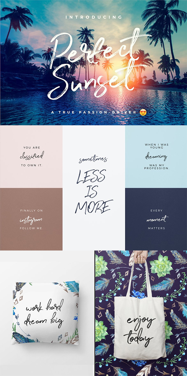 Perfect Sunset Typeface