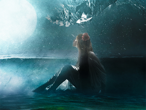 Create Surreal Girl in Water Scene in Photoshop