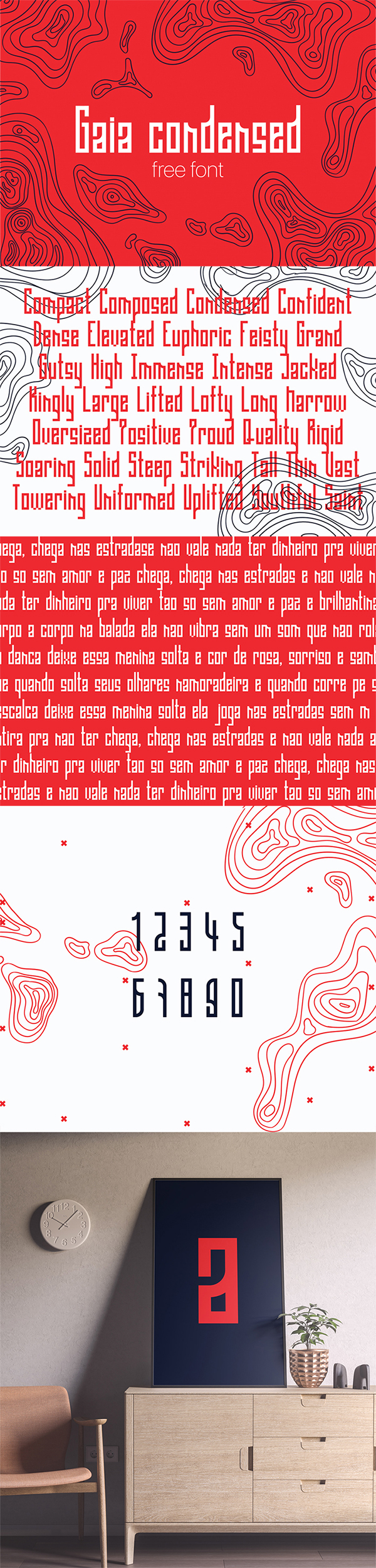 Free Awesome Gaia Condensed Display Font For Designers