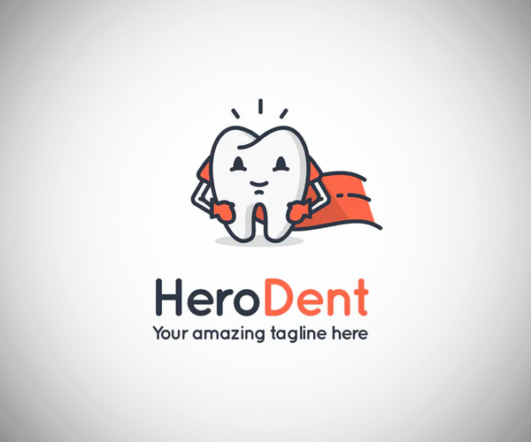 Herodent Dentist Logo Template