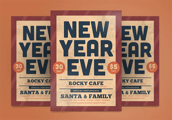 Creative New Year Flyer Template