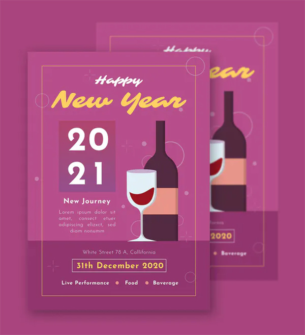 Perfect New Year - Flyer Template