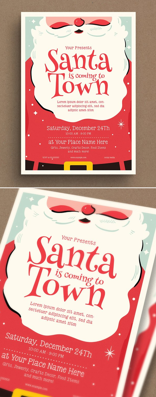 Christmas Santa Event Flyer