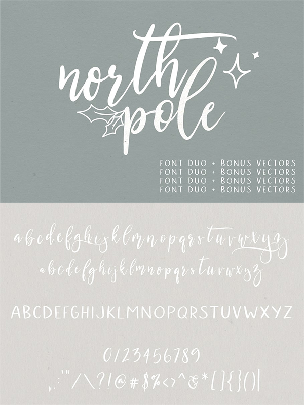 North Pole | A Holiday Font