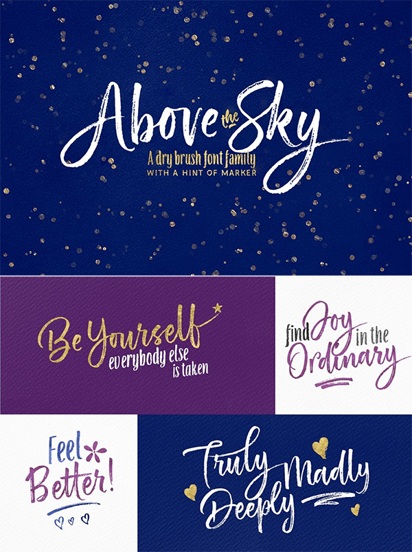 Above the Sky Font