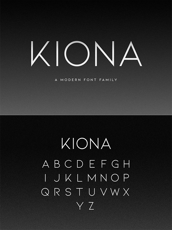 KIONA - A Modern Sans Serif Font