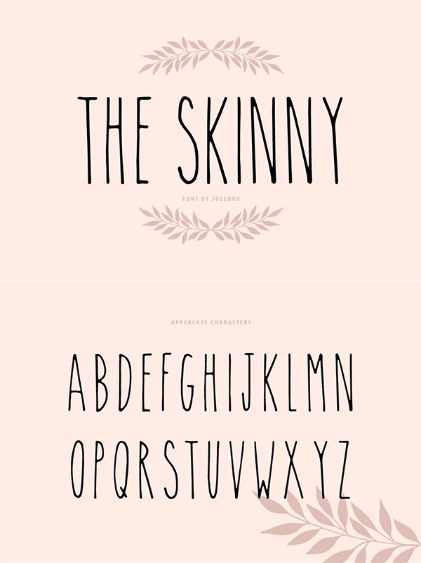 The Skinny Font