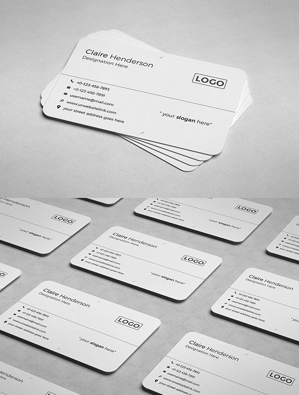 Awesome Business card PSD Template