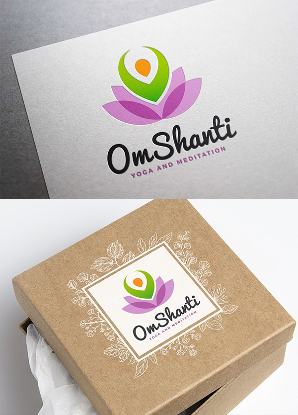 Om Shanti - Yoga and Meditation Logo