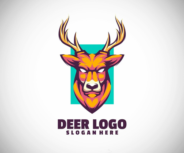 Deer logo Template