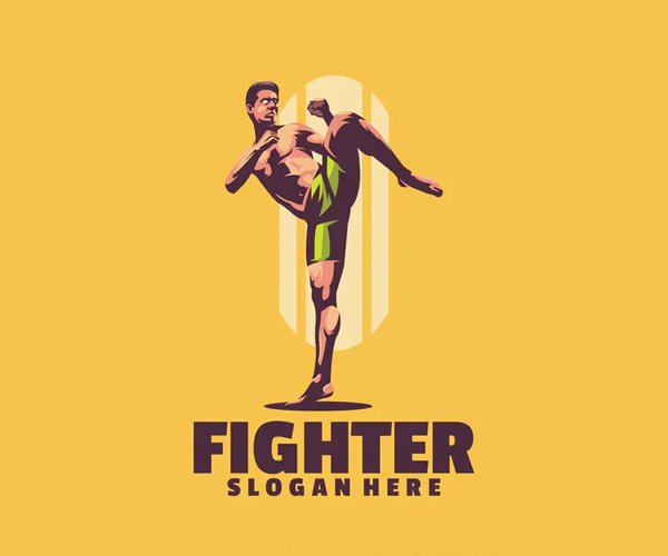 Fighter logo Template