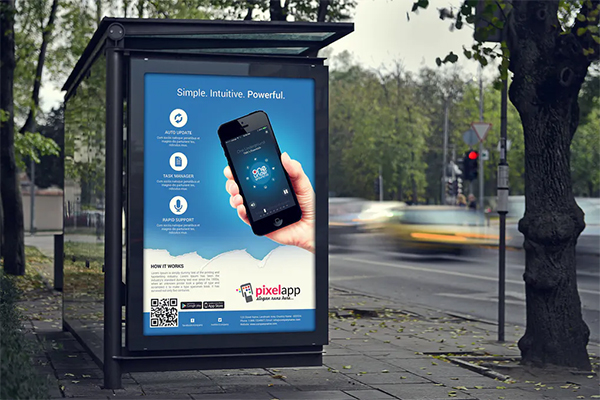Mobile App Flyers with iPhone & Android Mockup