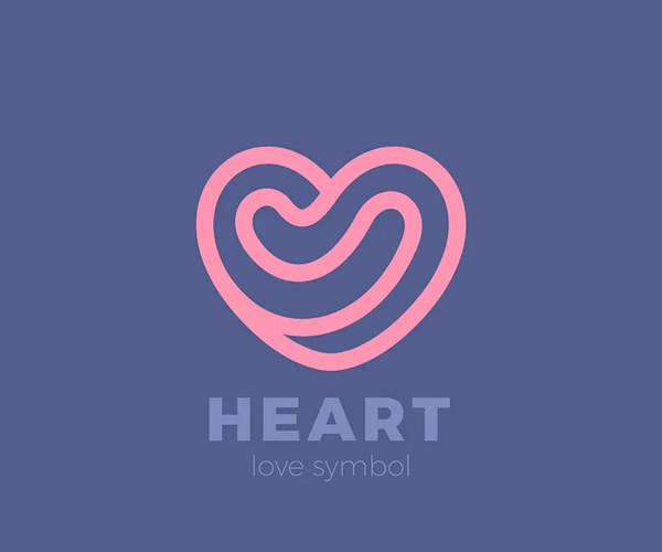 Heart Love Logo Design