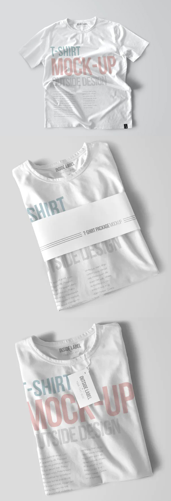 Simple Clean T-Shirt Mockups