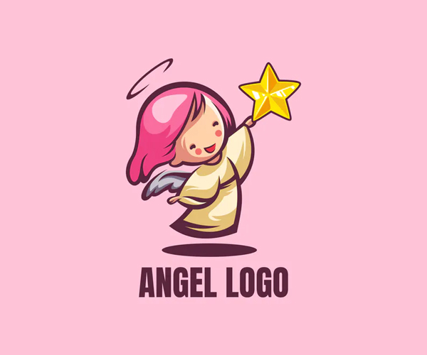 Angel Logo Template
