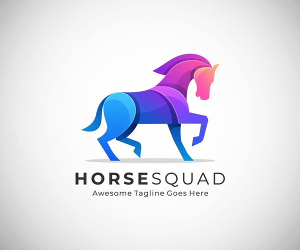 Horse Color Logo Template