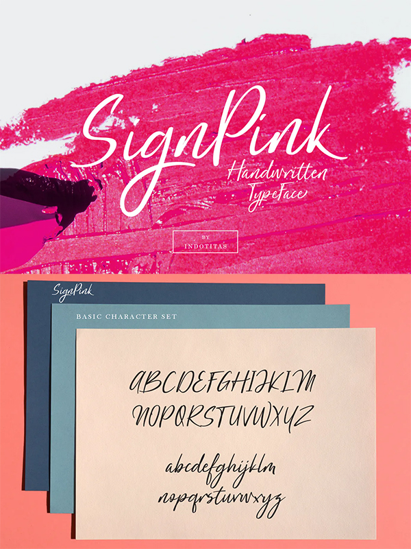 SignPink Best Font