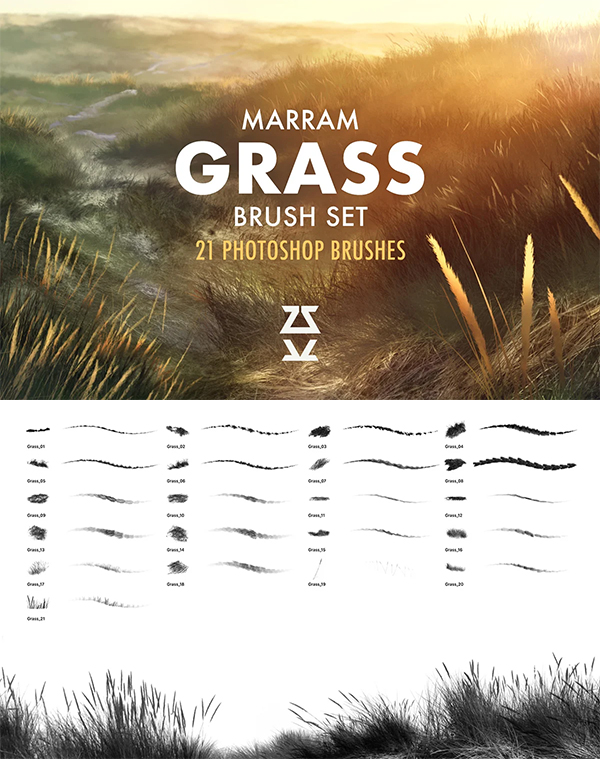 Marram Gras Brush Set